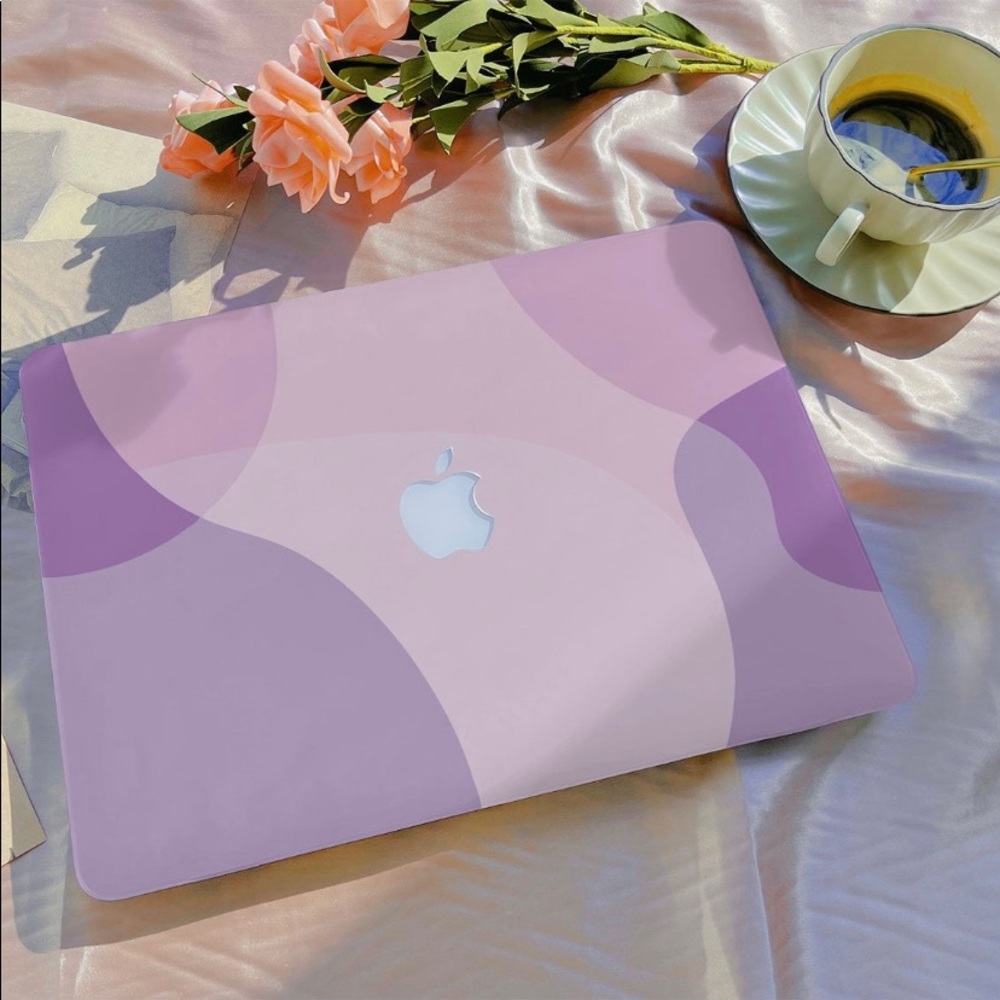 Purple stitching art MacBook Air 13 inch case. Model A1466